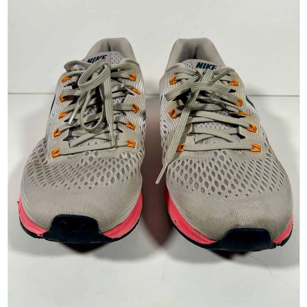Nike Air Zoom Pegasus 34 Road Running Shoes Men 10.5 Gray Pink Athletic Sneakers - Picture 6 of 12